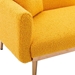 Casa Vita Loveseat Sofa - Mustard Teddy Velvet - Rose Golden Metal Feet - CAB1817