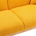 Casa Vita Loveseat Sofa - Mustard Teddy Velvet - Rose Golden Metal Feet - CAB1817