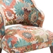 Bolta Open Back Accent Chair - Multi Polyester Fabric - Espresso Finish Legs - CAB1832