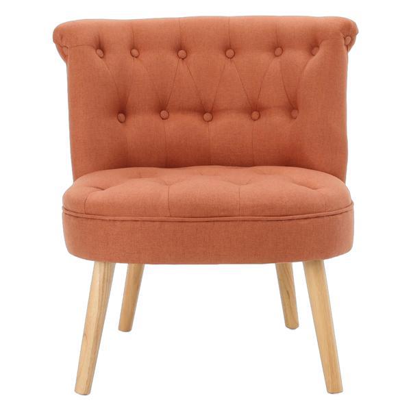 Crescendo Tuft Chair - Orange Fabric 