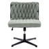 Vallentin Armless Office Chair - No Wheels - Green - Polyester Blend