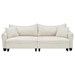 Oarta Loveseat with Corduroy Fabric - Beige - CAB1963