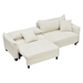 Oarta Loveseat with Corduroy Fabric - Beige - CAB1963