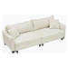 Oarta Loveseat with Corduroy Fabric - Beige - CAB1963