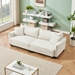 Oarta Loveseat with Corduroy Fabric - Beige - CAB1963