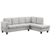 Yonder 96" Sectional Sofa with Right Facing Chaise - Light Gray Linen