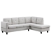 Yonder 96" Sectional Sofa with Right Facing Chaise - Light Gray Linen - CAB1966