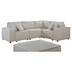 Nerissa 99" Modular Sectional Sofa with Ottoman in Beige Linen