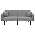 Bentley Folding Ottoman Sofa Bed with Stereo - Gray Linen