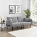 Bentley Folding Ottoman Sofa Bed with Stereo - Gray Linen - CAB1992