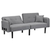 Bentley Folding Ottoman Sofa Bed with Stereo - Gray Linen - CAB1992