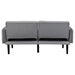 Bentley Folding Ottoman Sofa Bed with Stereo - Gray Linen - CAB1992