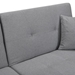 Bentley Folding Ottoman Sofa Bed with Stereo - Gray Linen - CAB1992