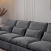 Terra Veda 114 Modular Sofa with Reversible Ottoman USB Ports & Cup Holder - Dark Grey - CAB2015