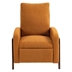 Brookside Recliner Chair - Orange Boucle - Solid Hardwood Frame