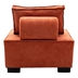 Morningtide Living Room Ottoman or Lazy Chair - Orange Polyester