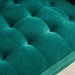 Oread 70" Modern Button Tufted Loveseat with 2 Throw Pillows - Emerald Velvet Fabric - Golden Metal Leg - CAB2085