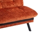 Eastonview 71" Convertible Sofa Bed - Orange Chenille - Metal Legs - CAB2105