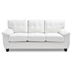 Dorakai Loveseat - White Polyurethane - Hardwood Frame