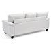 Dorakai Loveseat - White Polyurethane - Hardwood Frame - CAB2135