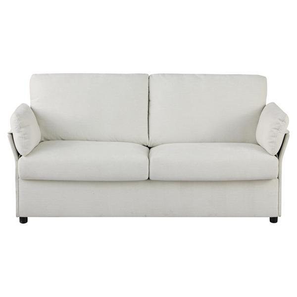 Ophir 70" Loveseat - Beige Chenille Fabric 