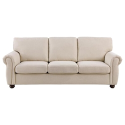 Clearvue 84" Sofa - Beige Chenille Fabric 