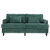 Montclair 68" Loveseat - Emerald Chenille - Brown Rubber Wood Legs