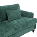 Montclair 68" Loveseat - Emerald Chenille - Brown Rubber Wood Legs - CAB2203