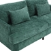 Montclair 68" Loveseat - Emerald Chenille - Brown Rubber Wood Legs - CAB2203