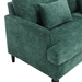 Montclair 68" Loveseat - Emerald Chenille - Brown Rubber Wood Legs - CAB2203