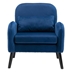 Sorvyn Accent Chair - Solid Wood Legs - Navy Fabric