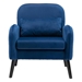 Sorvyn Accent Chair - Solid Wood Legs - Navy Fabric - CAB2214