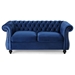 Gwendolyn Loveseat Sofa - Navy Blue Velvet - CAB2223