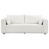 Vista 82" Sofa with Extra Wide Domed Arms - White Loop Yarn Fabric - Solid Wood Frame and Legs