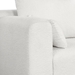 Vista 82" Sofa with Extra Wide Domed Arms - White Loop Yarn Fabric - Solid Wood Frame and Legs - CAB2240