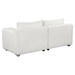 Vista 82" Sofa with Extra Wide Domed Arms - White Loop Yarn Fabric - Solid Wood Frame and Legs - CAB2240