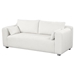 Vista 82" Sofa with Extra Wide Domed Arms - White Loop Yarn Fabric - Solid Wood Frame and Legs - CAB2240