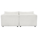 Vista 82" Sofa with Extra Wide Domed Arms - White Loop Yarn Fabric - Solid Wood Frame and Legs - CAB2240