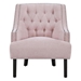 Orchard Accent Chair - Pink Chenille Upholstery - Black Finish Legs - CAB2242