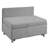 Vallory 4-in-1 Convertible Sofa Bed - Light Gray Linen - High-Density Foam