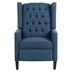 Windermere 27" Wide Wing Chair Recliner - Blue Polyester - Birch Wood Legs