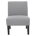 Folkestone Accent Chair - Grey Fabric - Rubberwood Frame - CAB2309