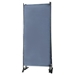 Brindlemark Room Divider - 6 Ft 3-Panel Folding Privacy Screen with Metal Stand - Gray - CAB2369