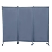 Brindlemark Room Divider - 6 Ft 3-Panel Folding Privacy Screen with Metal Stand - Gray - CAB2369