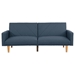 Summit 80" Convertible Sofa Bed - Navy Polyfiber - Wooden Legs - CAB2379