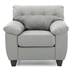 Bryon Gallant Accent Chair - Gray Polyurethane - Hardwood Frame