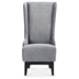 Wisteria 23" Wide High-Back Velvet Accent Chair - Gray - Birch Legs