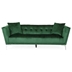 Brio Space Comfy 3 Seater Sofa with Metal Legs - Emerald Velvet