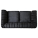 Aurumine Loveseat - Black Velvet - Birch Wood Legs - CAB2424