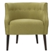 Glisten Club Chair - Green Fabric - Birch Wood Legs - CAB2426